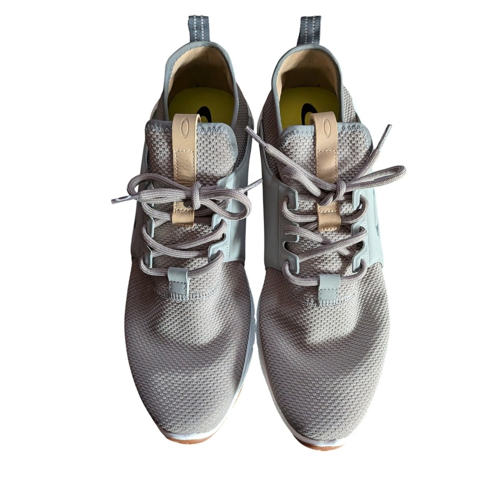 Oakley EVZero Edge Mens Grey Low Top Mesh Sneakers Training Shoes Gum Sole
